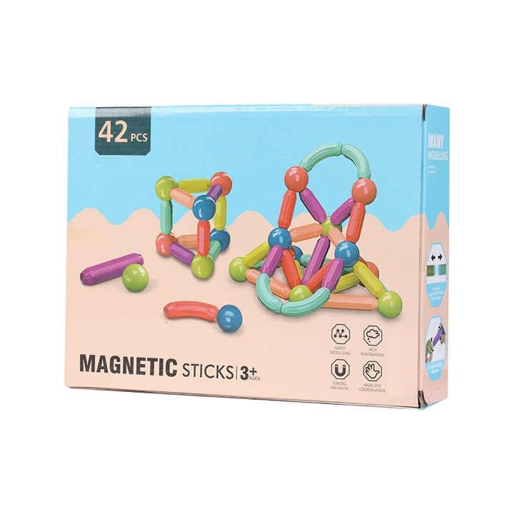 Magnetic Sticks™ Cognitive Enhancement Building Blocks For Kids