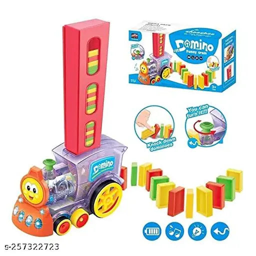 Domino Train Toy Set with Sounds & Lights