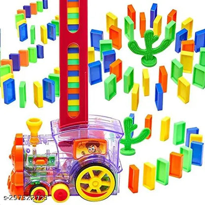 Domino Train Toy Set with Sounds & Lights