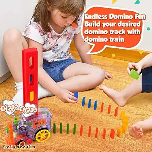 Domino Train Toy Set with Sounds & Lights