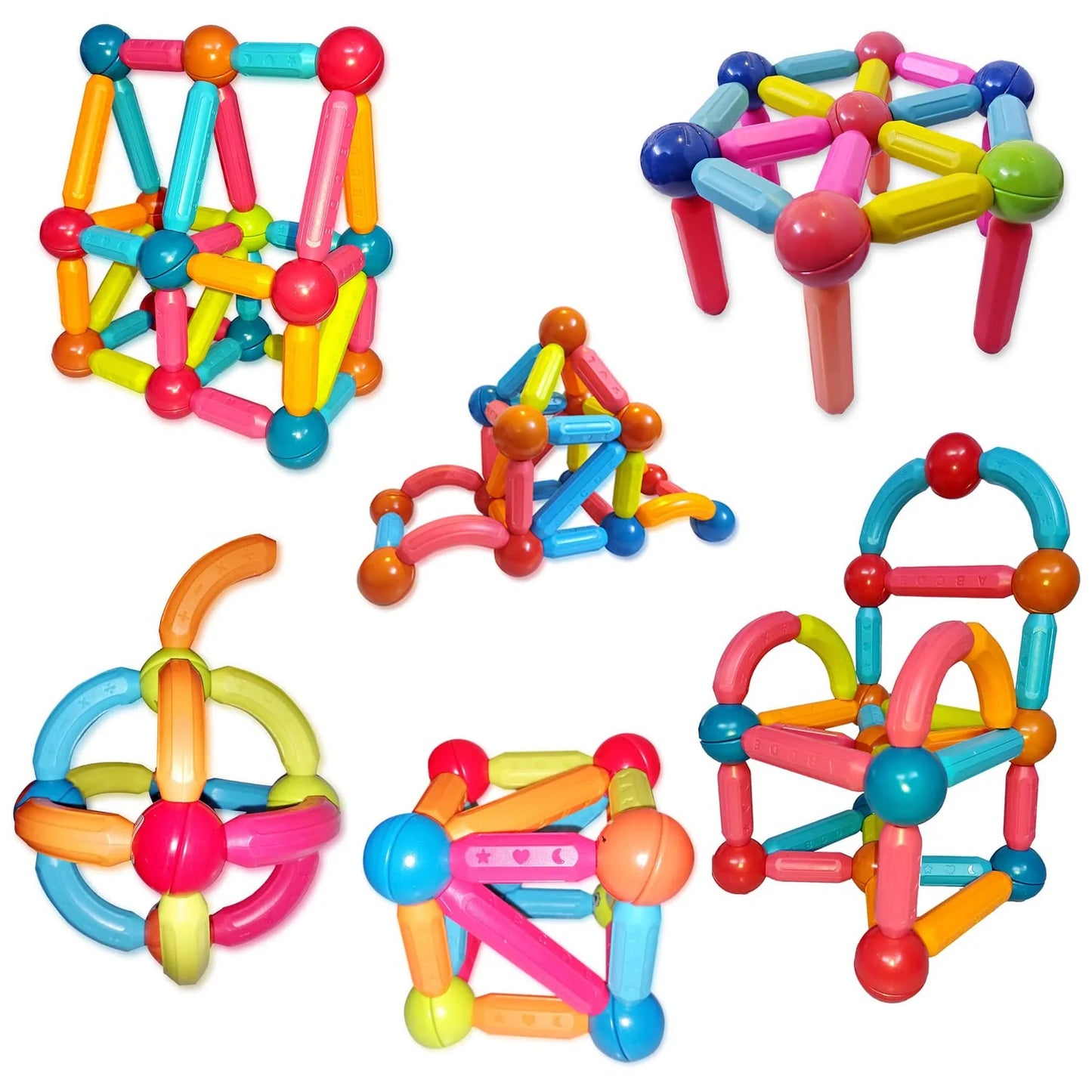 Magnetic Sticks™ Cognitive Enhancement Building Blocks For Kids